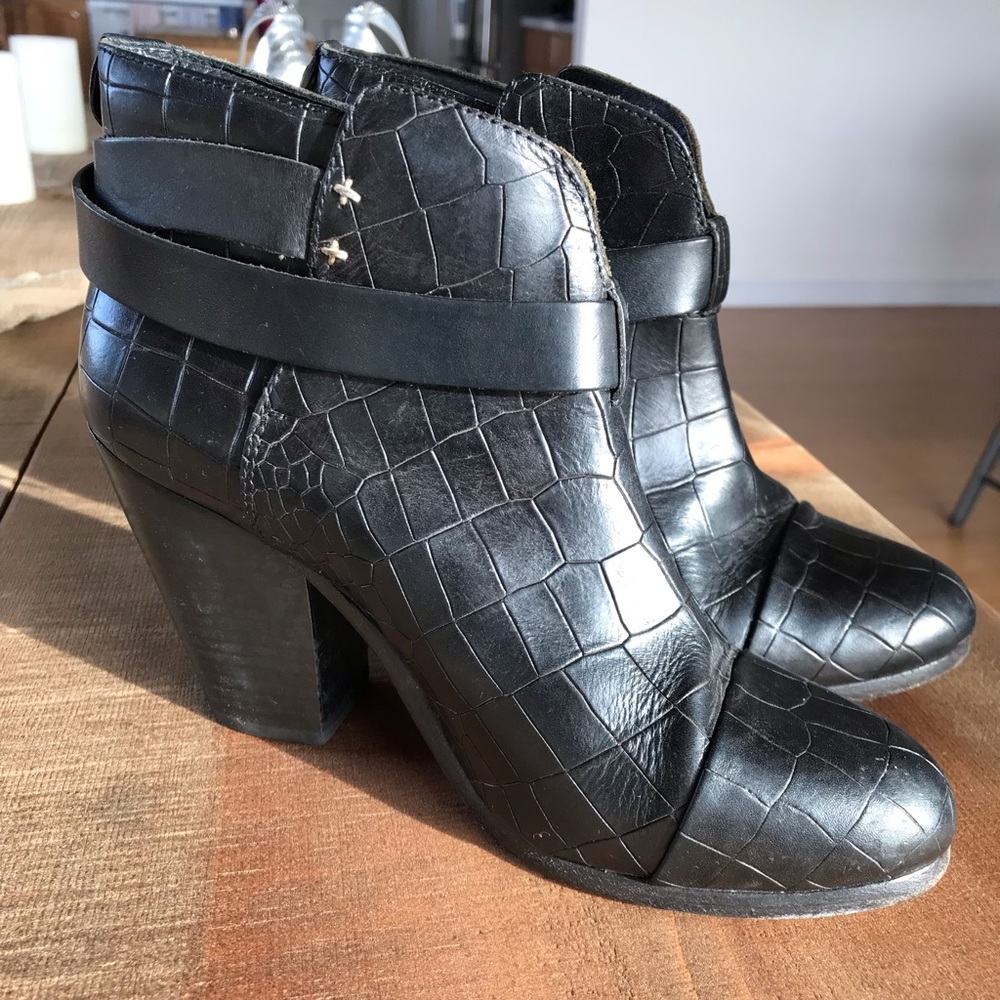 Rag & Bone Harrow Leather Ankle Boots